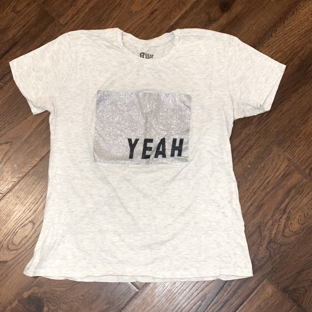 Cotton on T shirt. Sparkle print. Size M.